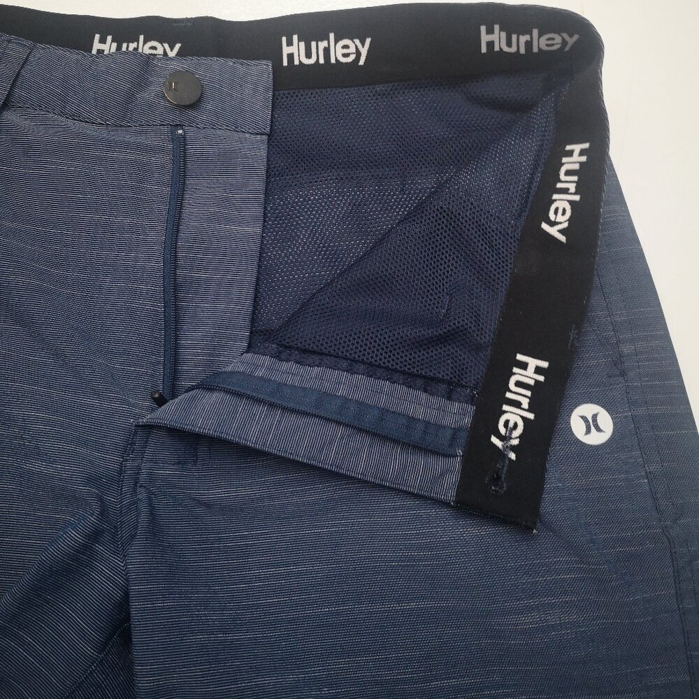 Hurley Men's Size 32 Waist Navy Zipper & Button Closure Hybrid Shorts - Picture 5 of 11